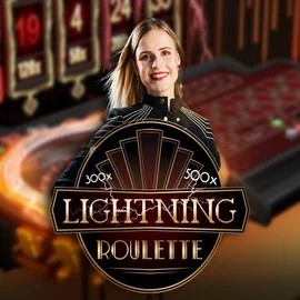 Official Live Casino logo: Lightning Roulette by Evolution at Stonevegas Casino